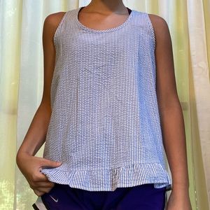 “Peach love” size medium seersucker tank